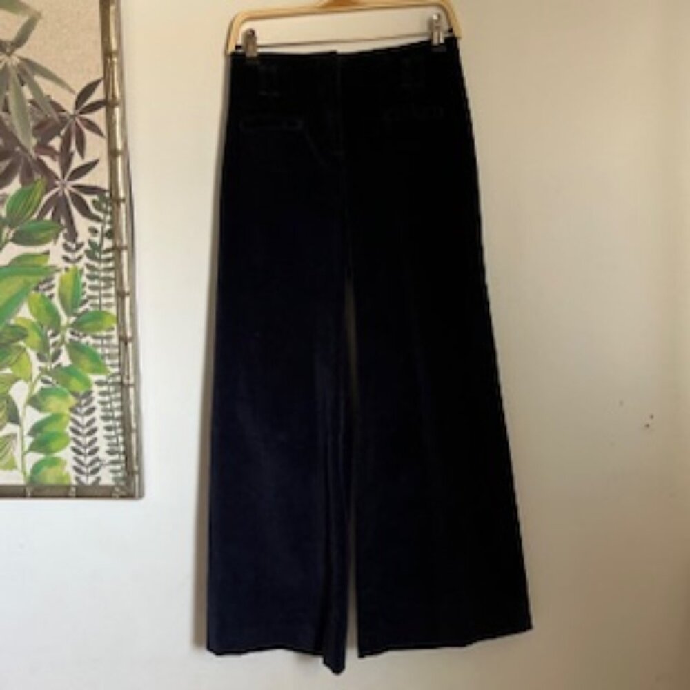 Elegant Blue Wide Leg Pants